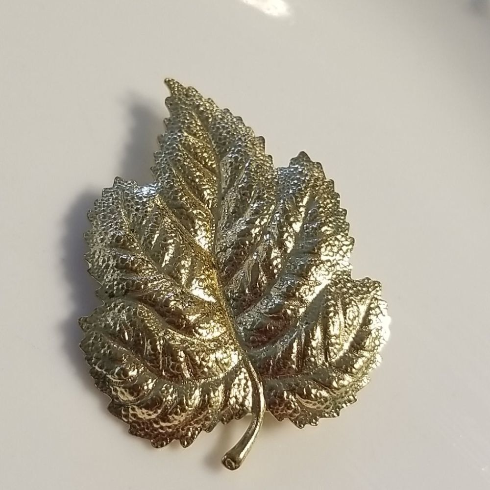 Vntg: Leaf Scarf Clip
